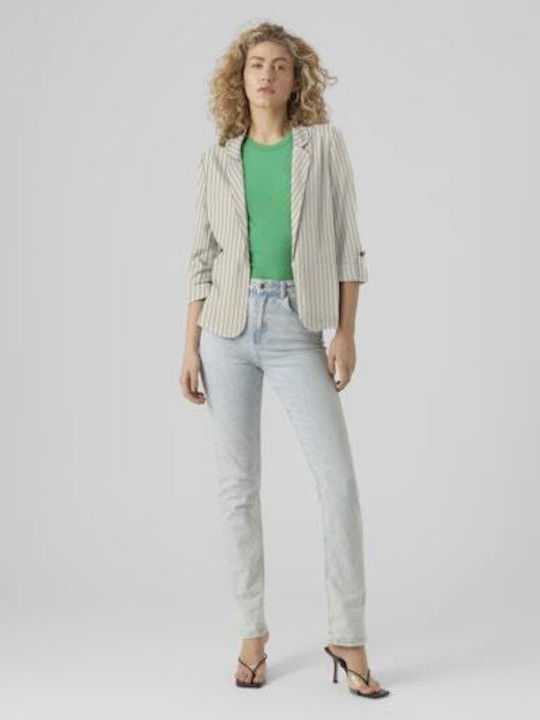 Vero Moda Γυναικείο Σακάκι Ασημί