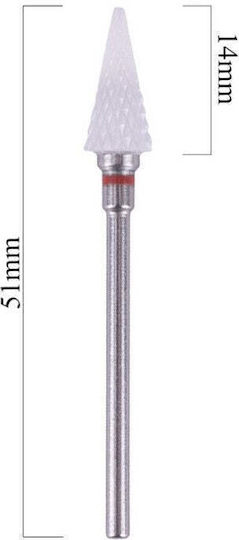Milling Bit Head Red Bit Conical Triangular Ceramic Low-fine Hardness