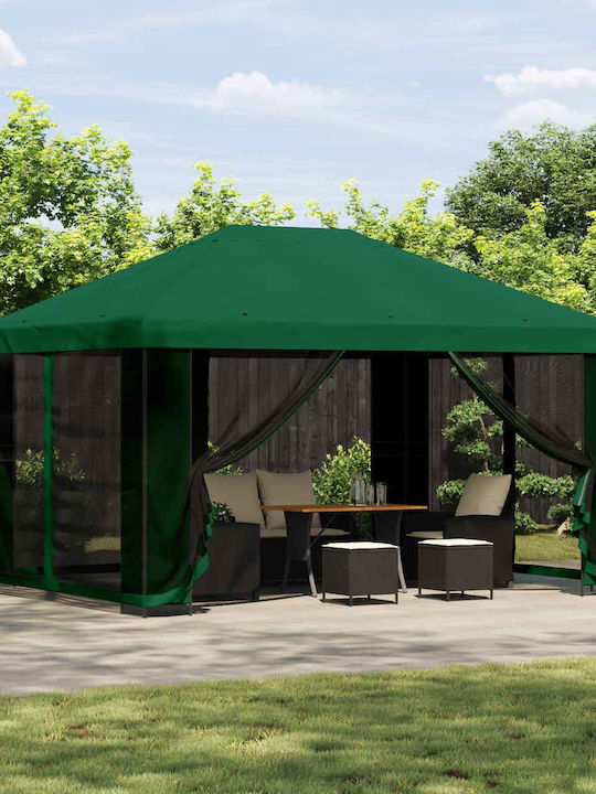 vidaXL Garten Gazebo Grün 4x3m