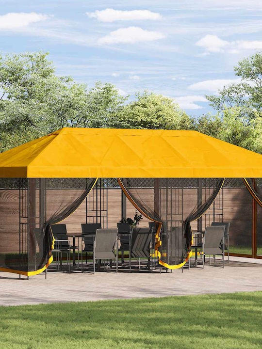 vidaXL Garden Yellow Gazebo 6x3m