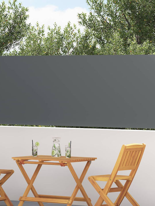 vidaXL Πλαϊνή Τέντα Βεράντας Γκρι 5x1m