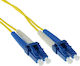 Act OS2 LC LC Duplex 9/125μm UPC Optical Fiber Cable 2.5m Yellow