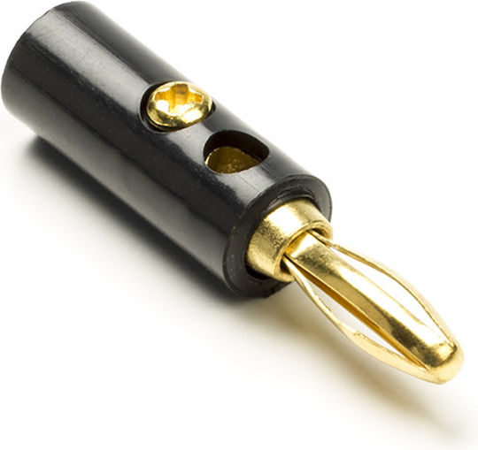 Nedis Plug Banana 4.5 Mm Gold-plated Black Cavc26900bkg