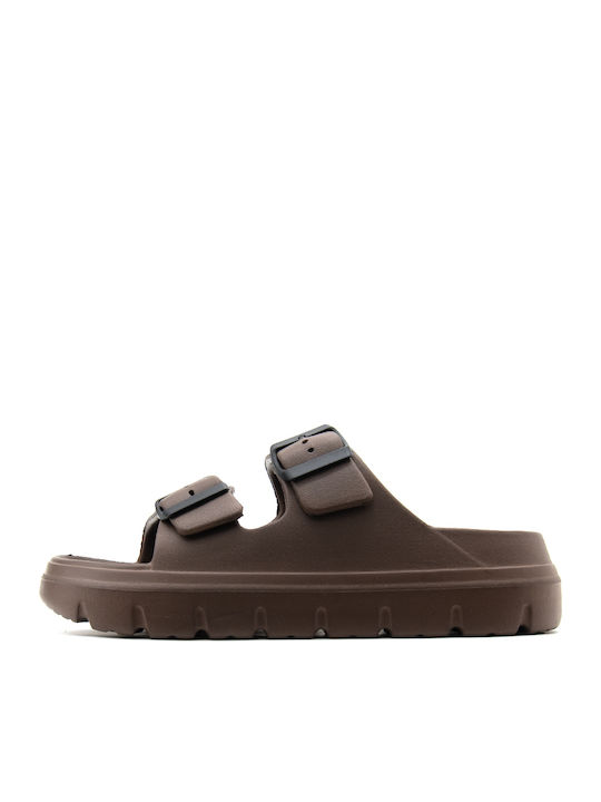 Superdry Дамски Сандали Flatforms Кафяви