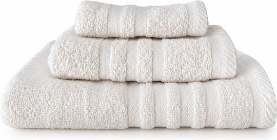 My Home Luxury Handtuch-Set 3 Stück Crem Gewicht 500gr/m²