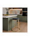 Metallischer Barhocker Graue