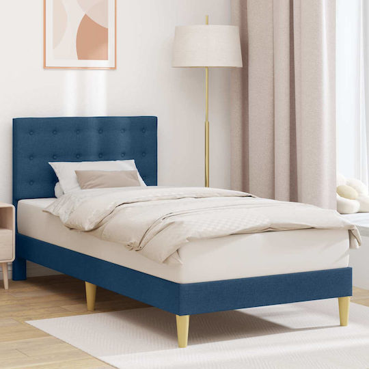 Pat Single Pentru Saltea 80x200cm Albastru Pat Single Pentru Saltea 80x200cm Albastru