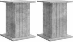 vidaXL Βάσεις Γλάστρας Ξύλινες Γκρι 30.5x30x43ε...