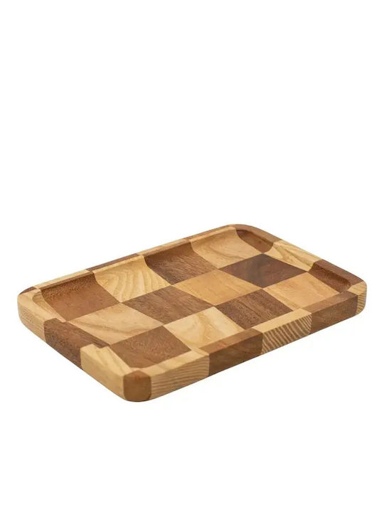 Плитка Правоъгълна Дървена Чиния 20x14см pl0008...