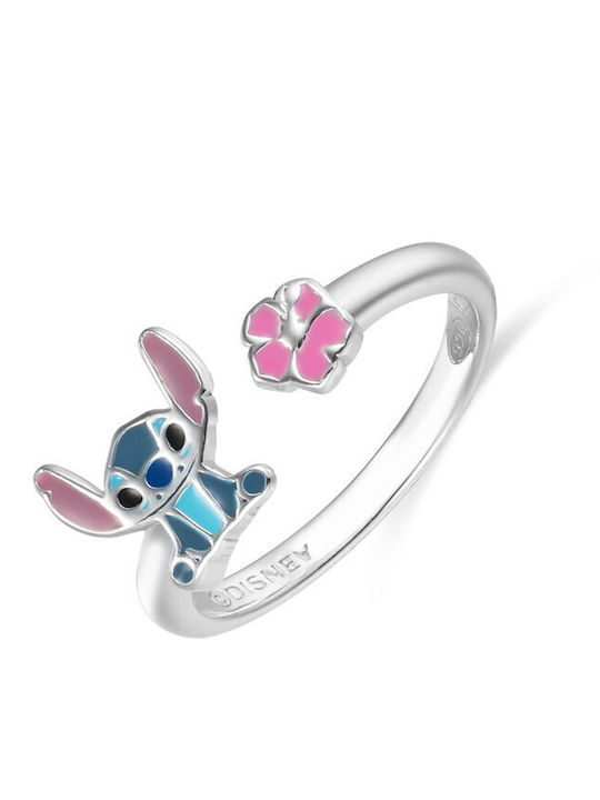 Disney Stitch Παιδικό Δαχτυλίδι Ανοιγόμενο από Ασήμι DS00001SL