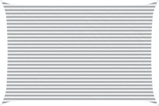 vidaXL Rectangular Gray Shade Sail 4x6m