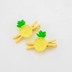 Tutti Frutti Hair Clip Set 2 Pieces-κίτρινο