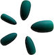 Set 24 Matte Green Almond Press-on False Nails