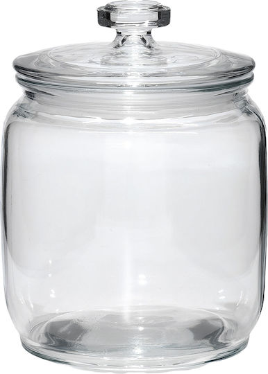 ArteLibre General Use Glass Jar with Lid Transparent 14x14x18cm