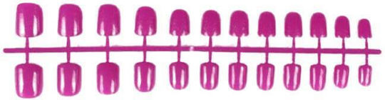 Set 24 Magenta Toe Nail Tips