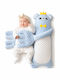 Aster Star Kids Throw Pillow Blue