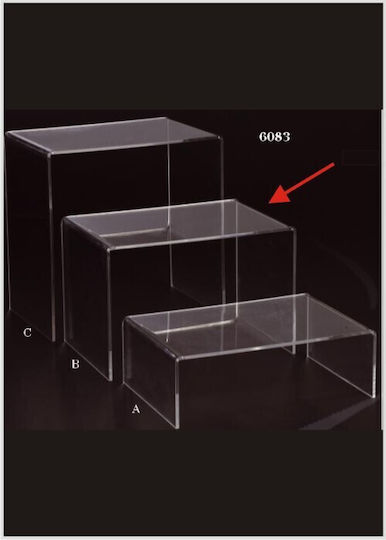 Display Coffee Table Plexiglass P 40x60x40cm