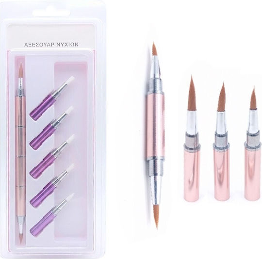 Double Sided Brush Set Puzzle 10 In 1 & Silicone Nail Art Tools