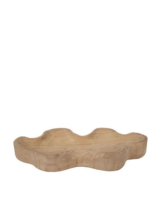 Dekorative Platte Hölzernes Beiges 50x23,5x8cm Dekorative Platte Hölzernes Beiges 50x23,5x8cm