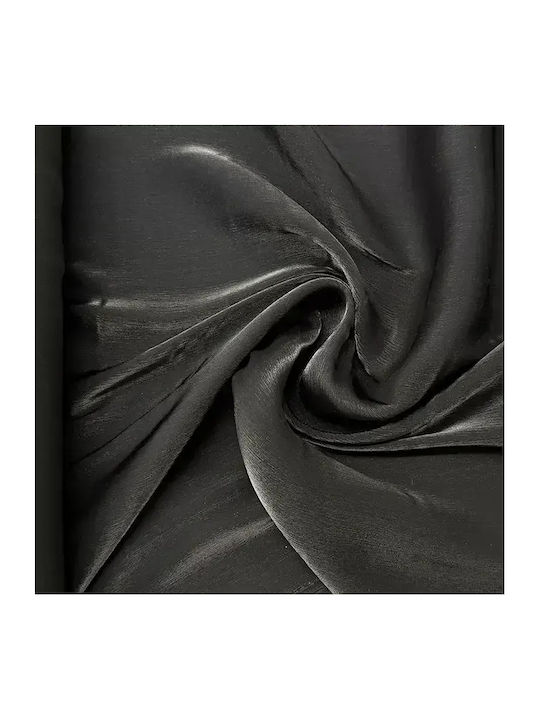 Decorative Fabric Satin by Meter Width 145cm Black