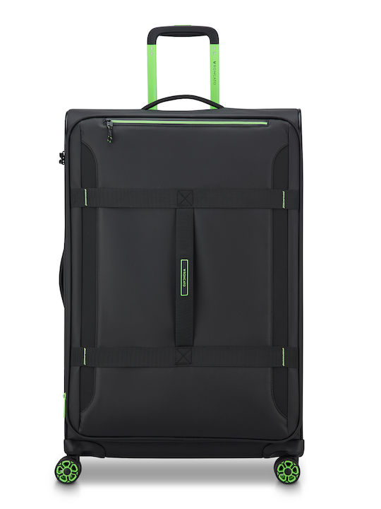 Roncato Large Black Suitcase With 4 Wheels Height 77cm
