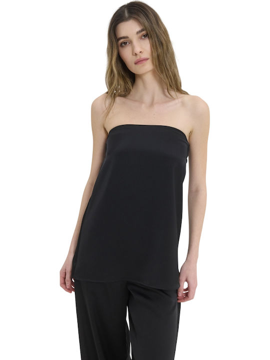 SunsetGo! Γυναικεία Μπλούζα Strapless Black