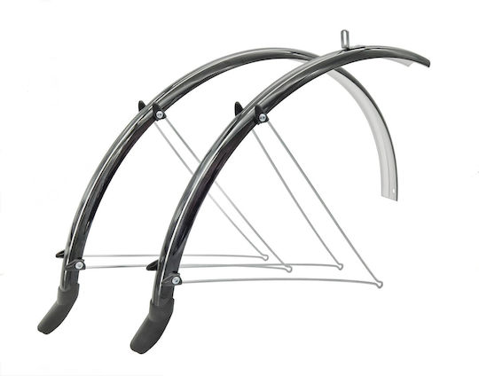 26" Spencer Black Vinyl Bicycle Mudguards + Splash Guards