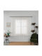 Galifas Κουρτίνα Παραθύρου με Τρέσα Floral Breeze Μπεζ 200x140εκ.