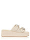 Sommer Damenplattformen Beige