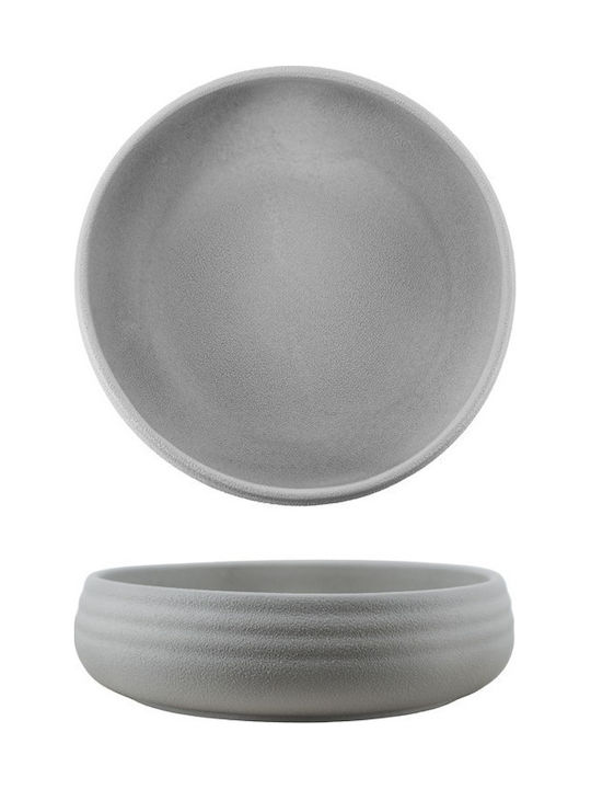 Piana Salatschüssel aus Porzellan Grau