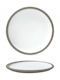Ready Beta Shallow Serving Plate Made of Porcelain White with Diameter 21cm 6 Pieces