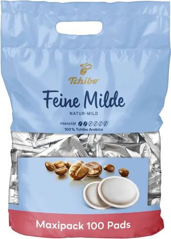 Tchibo Kaffee- und Getränkekapseln Espresso Feine Milde Kompatibilität mit E.S.E. Pod 100 Stück