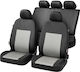 Car Seat Covers Carcomfort Belmont Black-Grey Set 11 Pieces