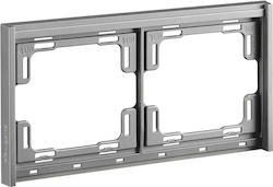 Double Frame Gray Slim Line Elbulgaria 70020 Gy