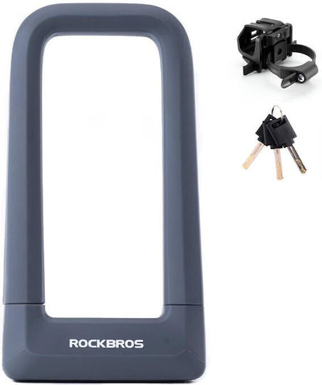 Fahrradschloss & Alarme Schlüssel U-Schloss Rockbros Rks626-Grau