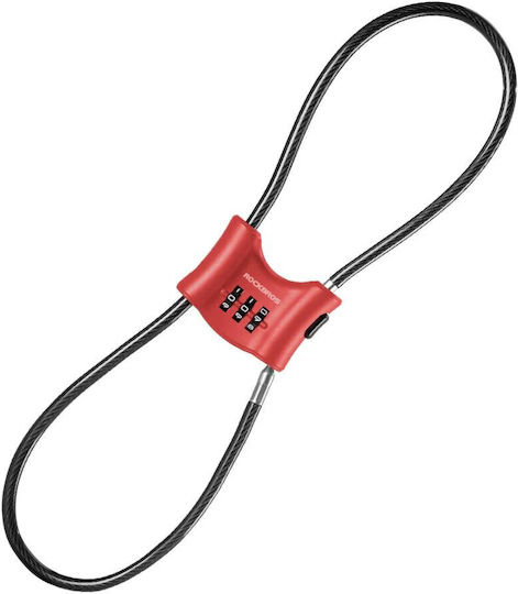 Închizătoare Anti-Furt Cablu 5,5 Mm Rockbros 32120011002 Roșie
