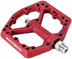 Rockbros Pedale de Bicicletă Platformă Roșii Rockbros Pedale de Bicicletă Platformă Roșii