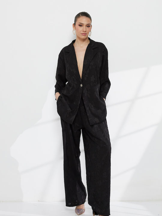 RichgirlBoudoir Damen Schwarz Anzug in Entspann...