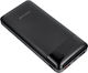 Charmast W2089 Power Bank 20000mAh 22.5W with 2 USB-A Ports Black