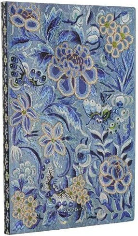18 Month Academic Weekly 2026-2027 Blue Willow Maxi Soft Vertical Paperblanks 9780349719887