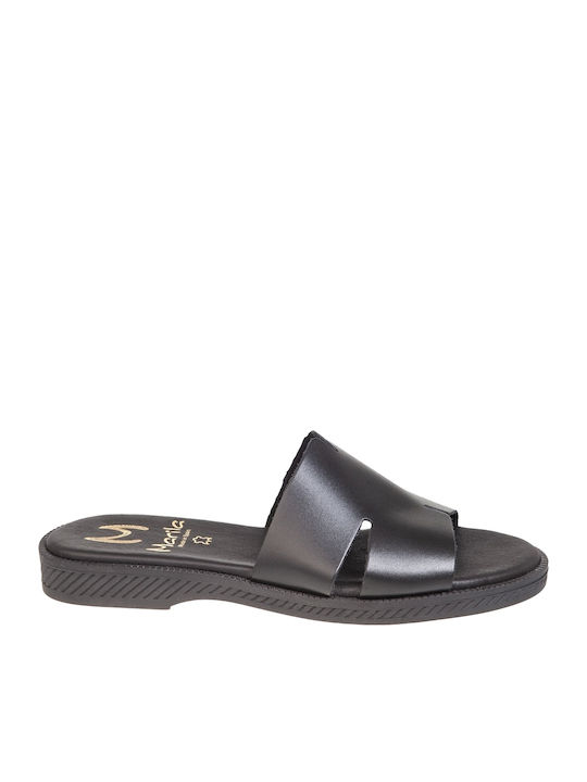 Marila Footwear Leather Black Sandals