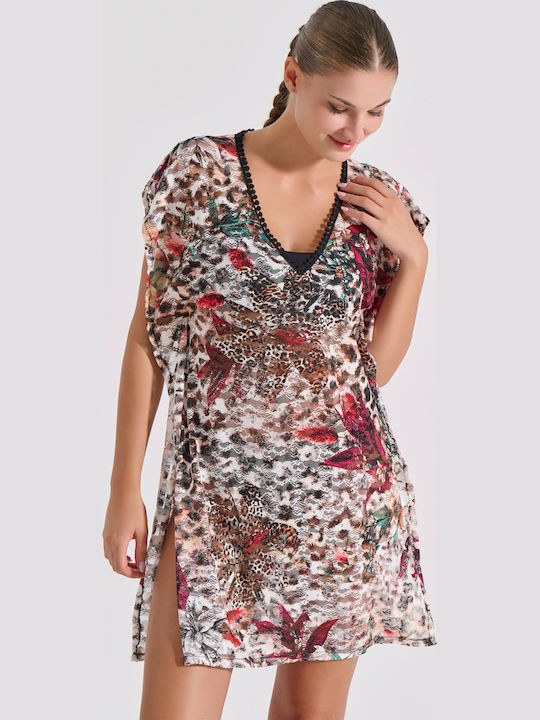 Milena by Paris Women's Multicolour Beach Caftan 040303-Printed
