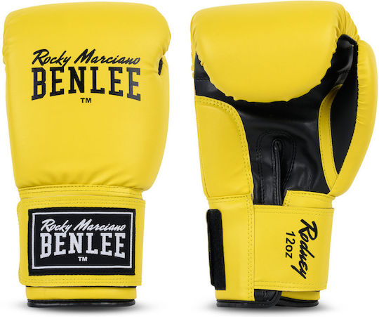 Benlee Rodney Boxhandschuhe aus Kunstleder für Wettkampfhandschuhe Gelbe