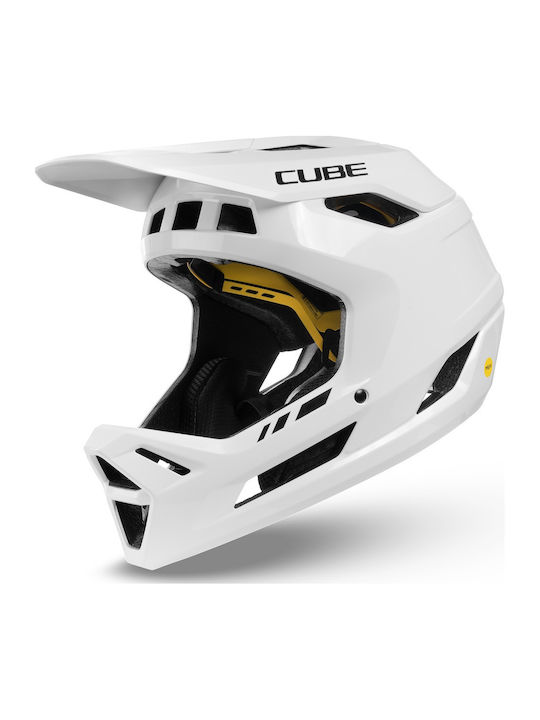CUBE X Actionteam Vollgesicht Fahrradhelm Abfahrtslauf Berg Weiß