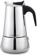 Maestro Brik Espresso 6 Căni Inox Argintiu