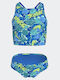 Nike Spiderback Kids Swimwear Set Blue Crystal