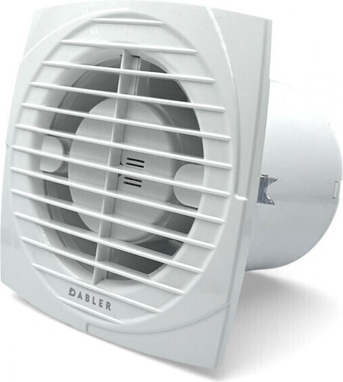 Dabler Standard Wandventilator Badezimmer 100mm Weiß