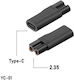 Ανταπτορας Φορτισης Type-c 2-pin Οκταρακι Yc-1 2.35 Ξυριστικη Philips Oem Bulk 022555