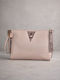 Alfa Mi Women's Leather Envelope Dusty Pink Snake Print Details