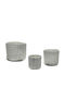 ArteLibre Set Decorative Baskets Paper White 3 Pieces